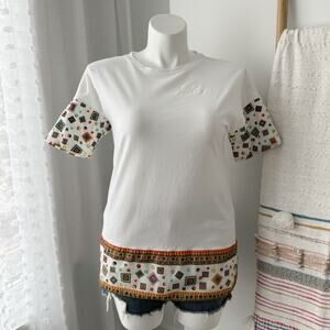 Nike x Liberty Of London Collection White Crewneck Short Sleeves T-Shirt Medium